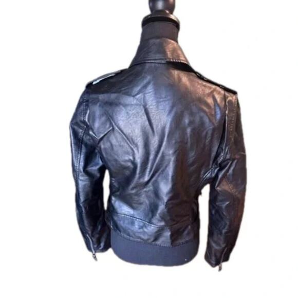 Max Studio Faux Leather Biker Jacket | Classic Moto Style - Picture 9 of 10